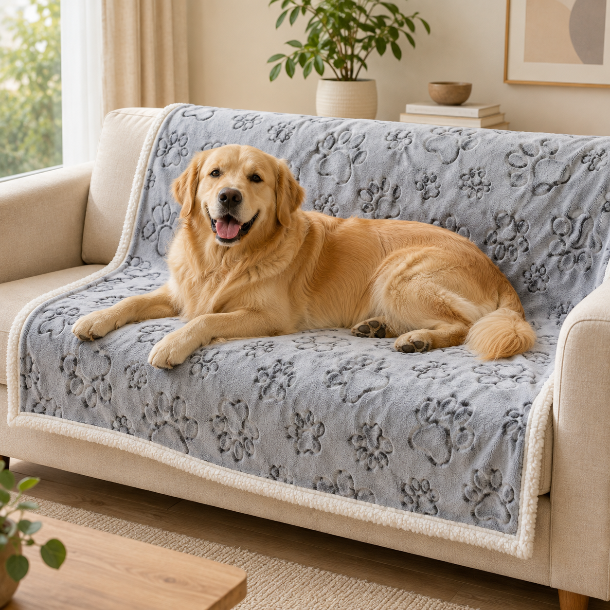 Reversible Waterproof Pet Blanket