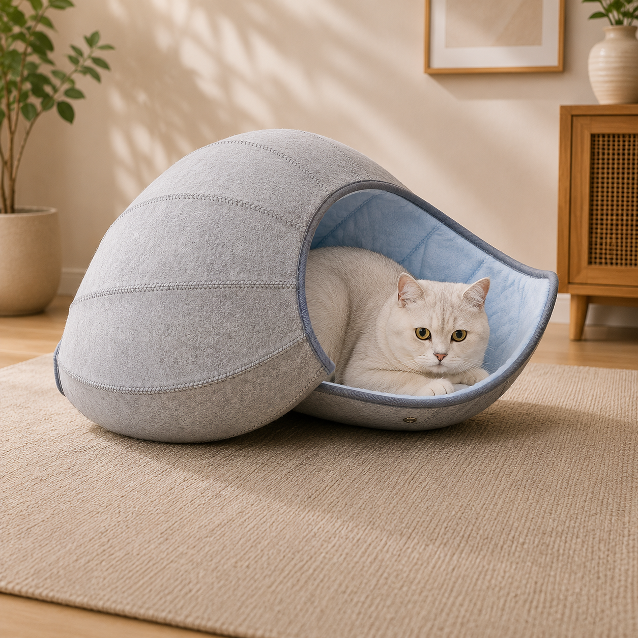 3-in-1 Felt Cat Cave