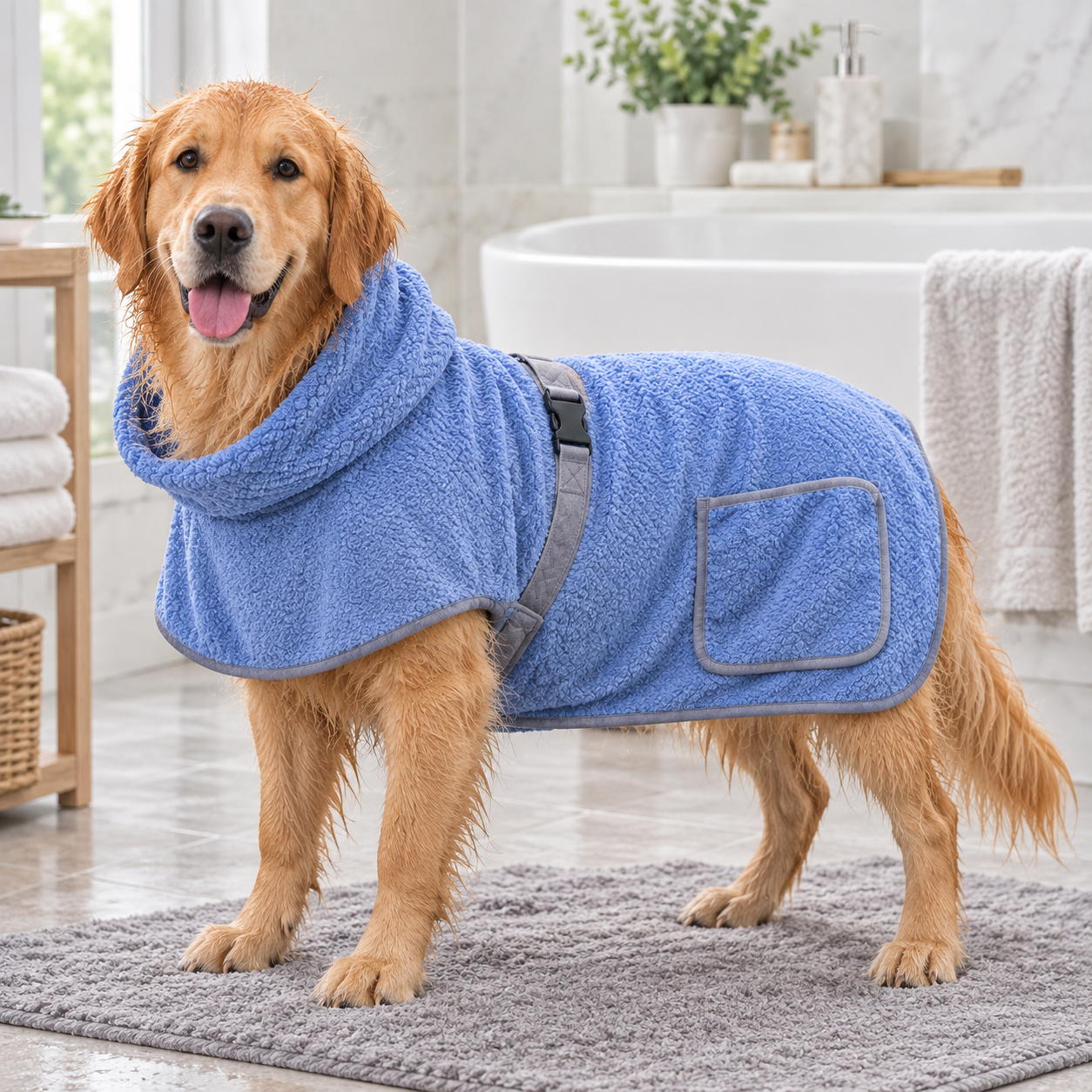 Hooded Dog Drying Robe