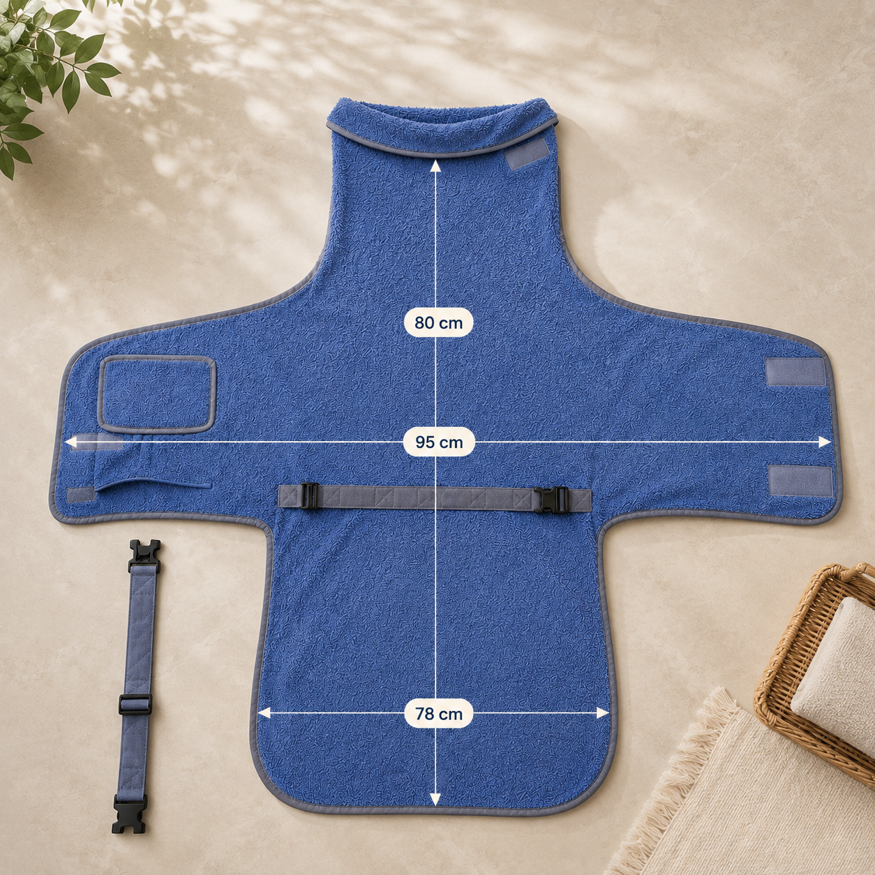 Hooded Dog Drying Robe