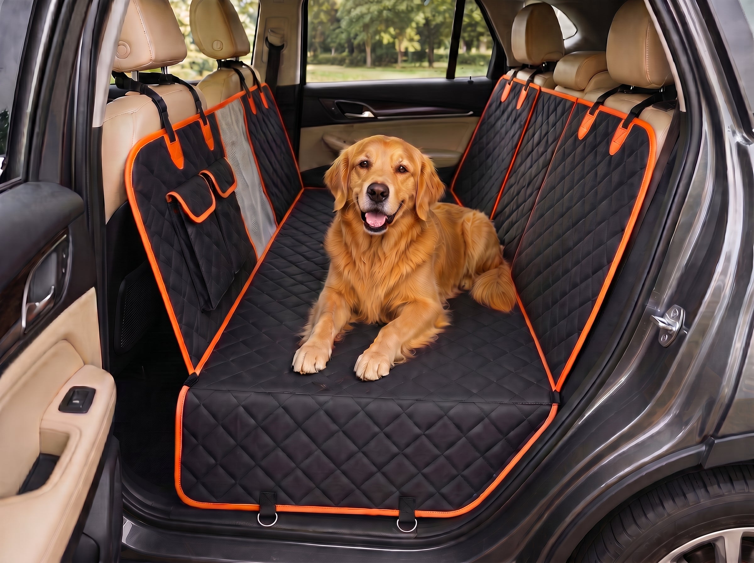 Hard-Bottom Dog Car Seat Cover