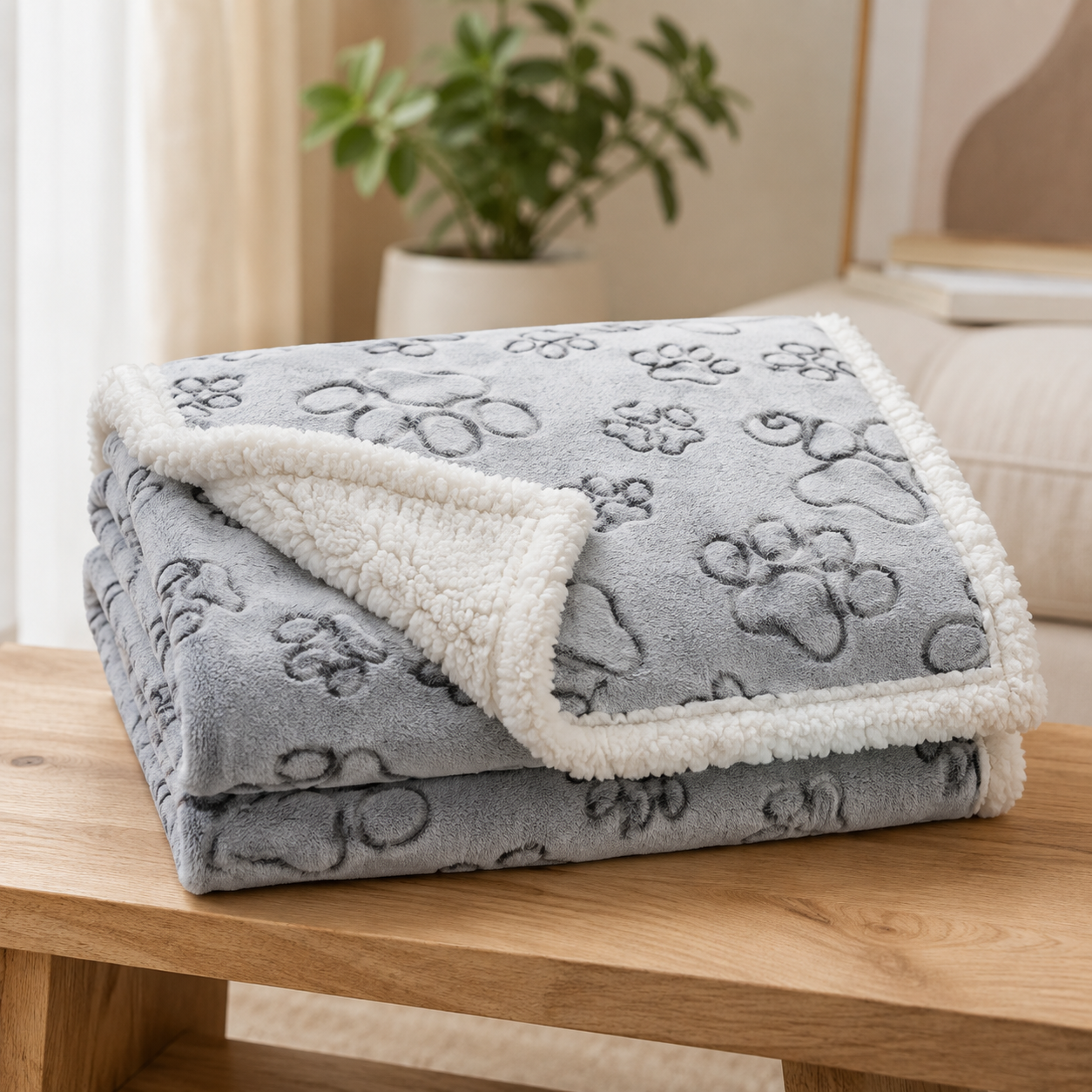 Reversible Waterproof Pet Blanket
