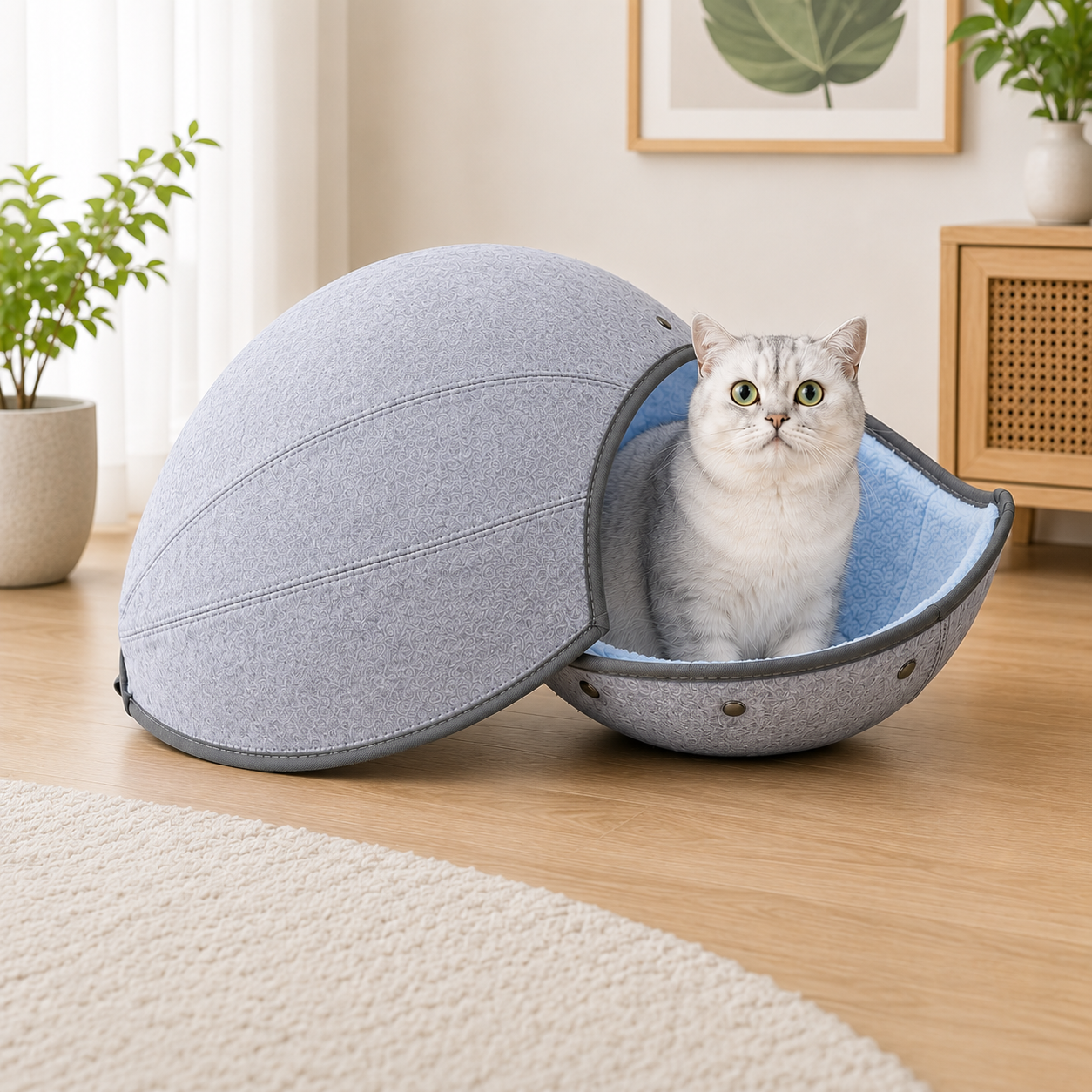 3-in-1 Felt Cat Cave