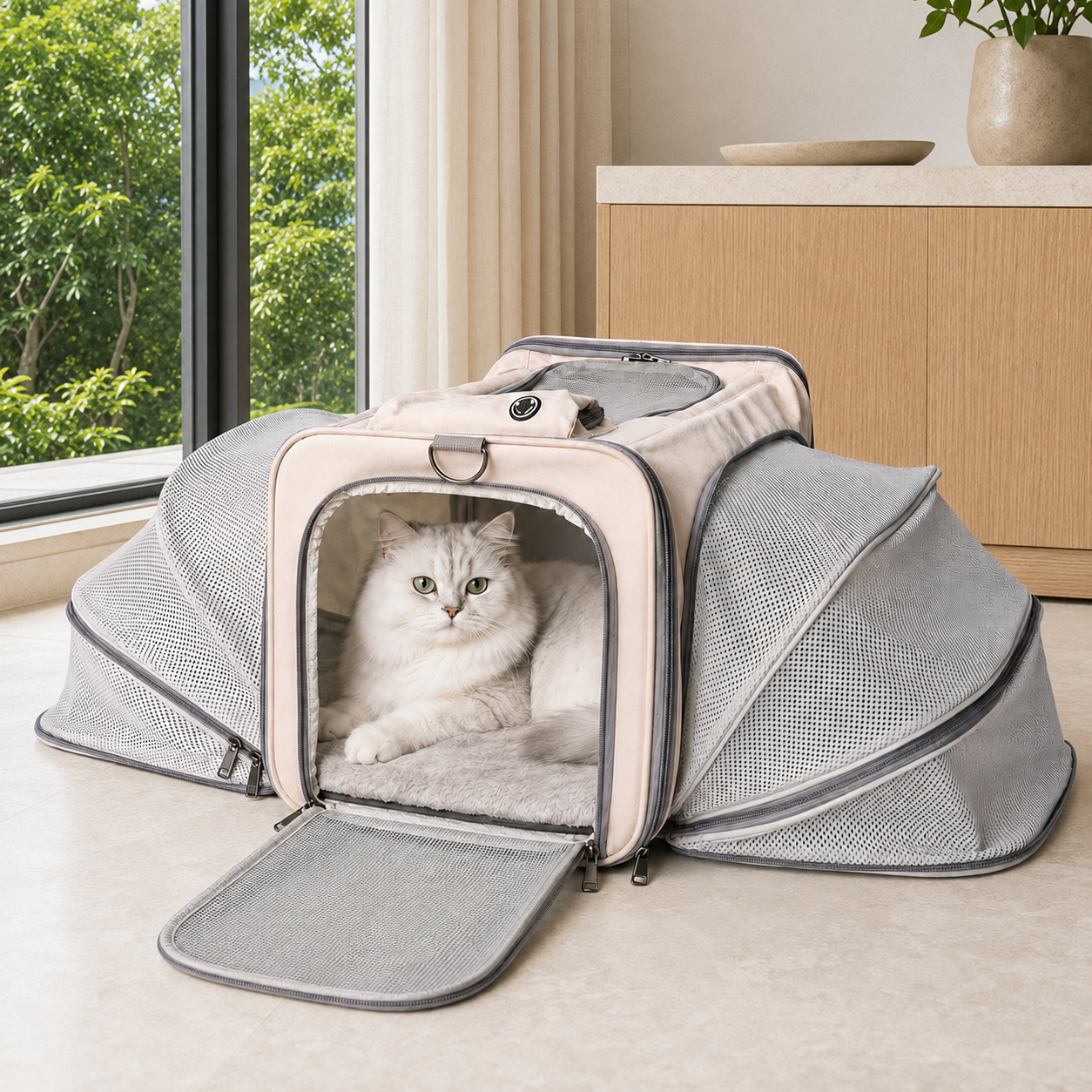 Double Expandable Pet Travel Carrier