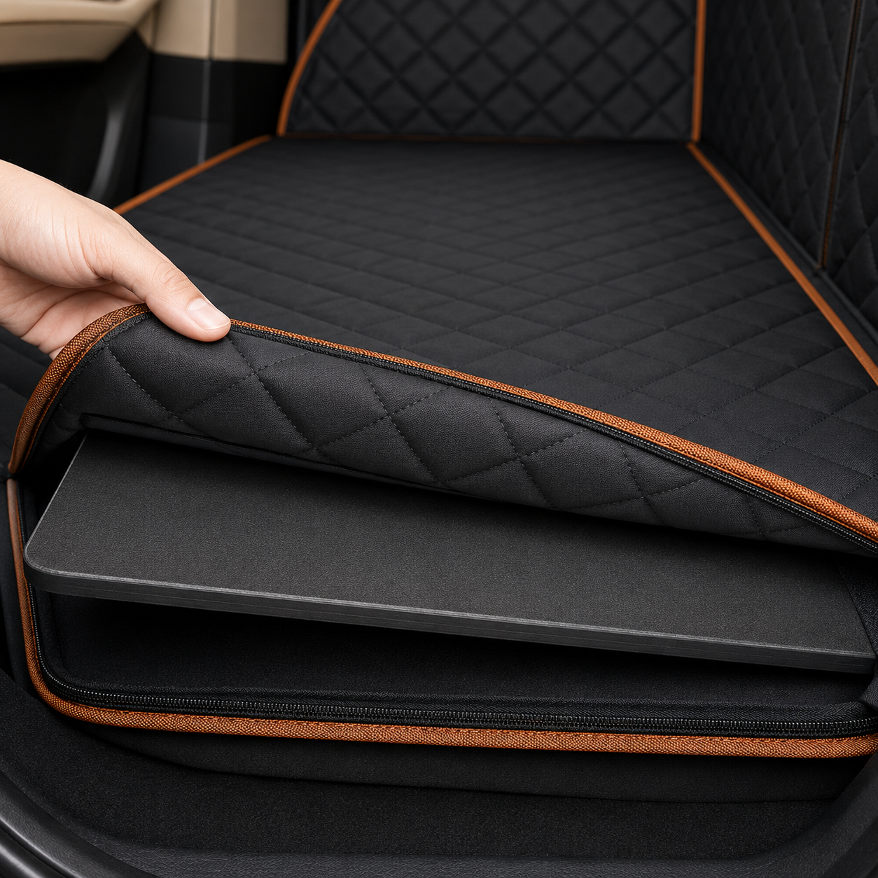 Hard Bottom Dog Car Seat Cover