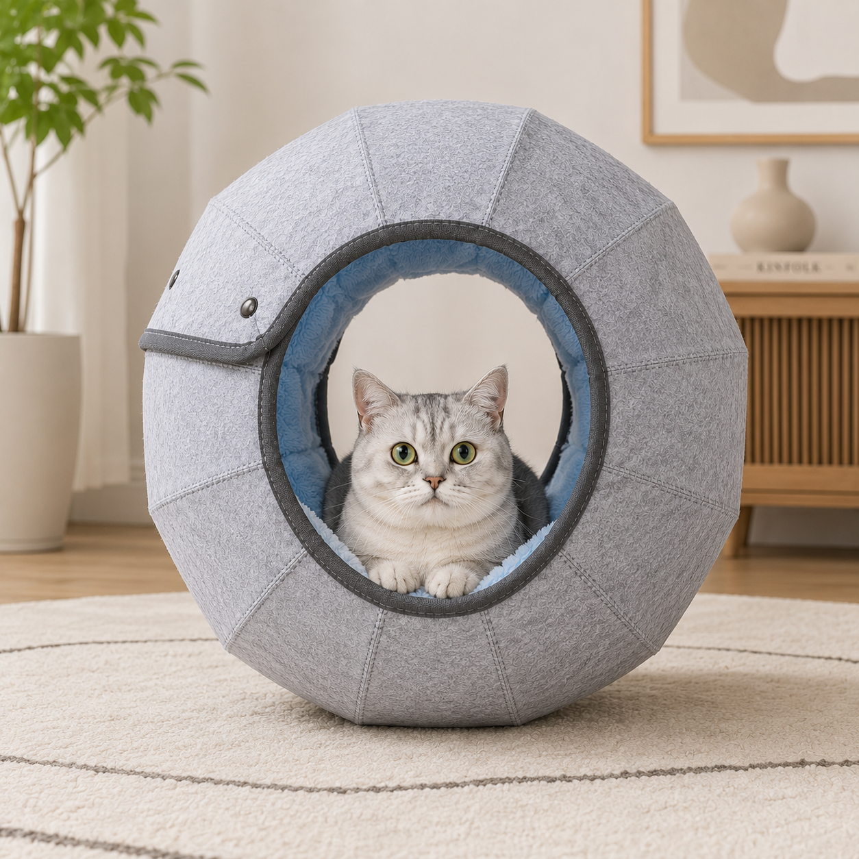 3-in-1 Felt Cat Cave