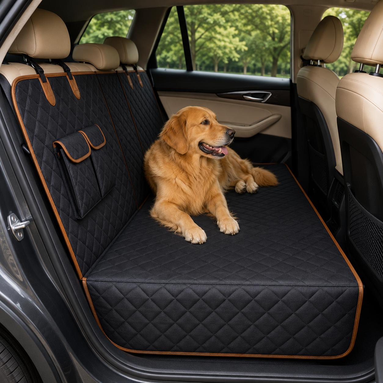 Hard Bottom Dog Car Seat Cover