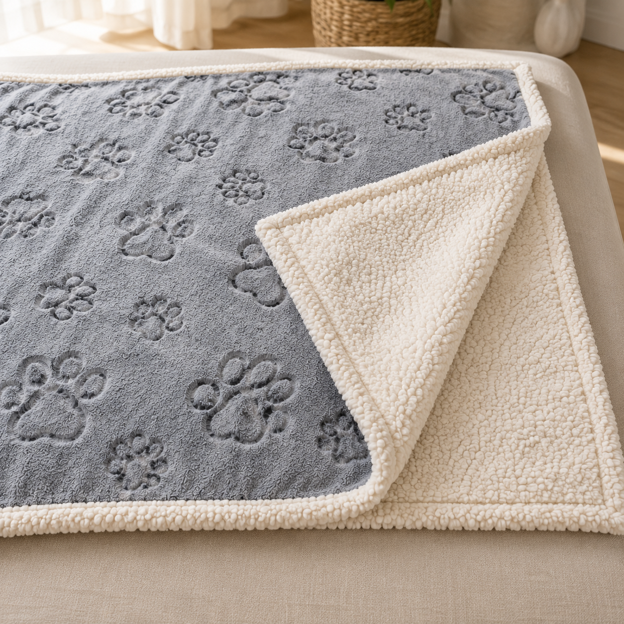 Reversible Waterproof Pet Blanket