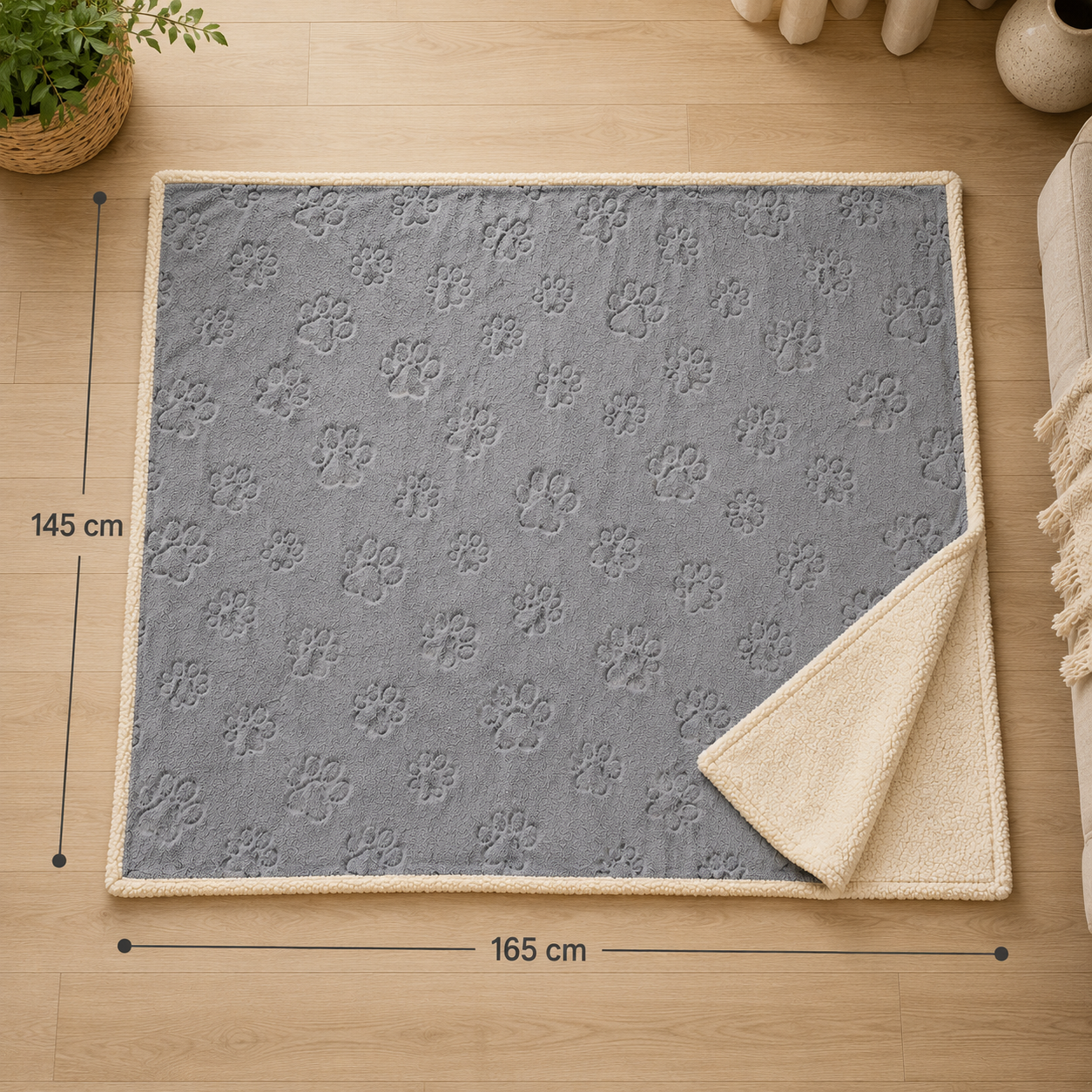 Reversible Waterproof Pet Blanket