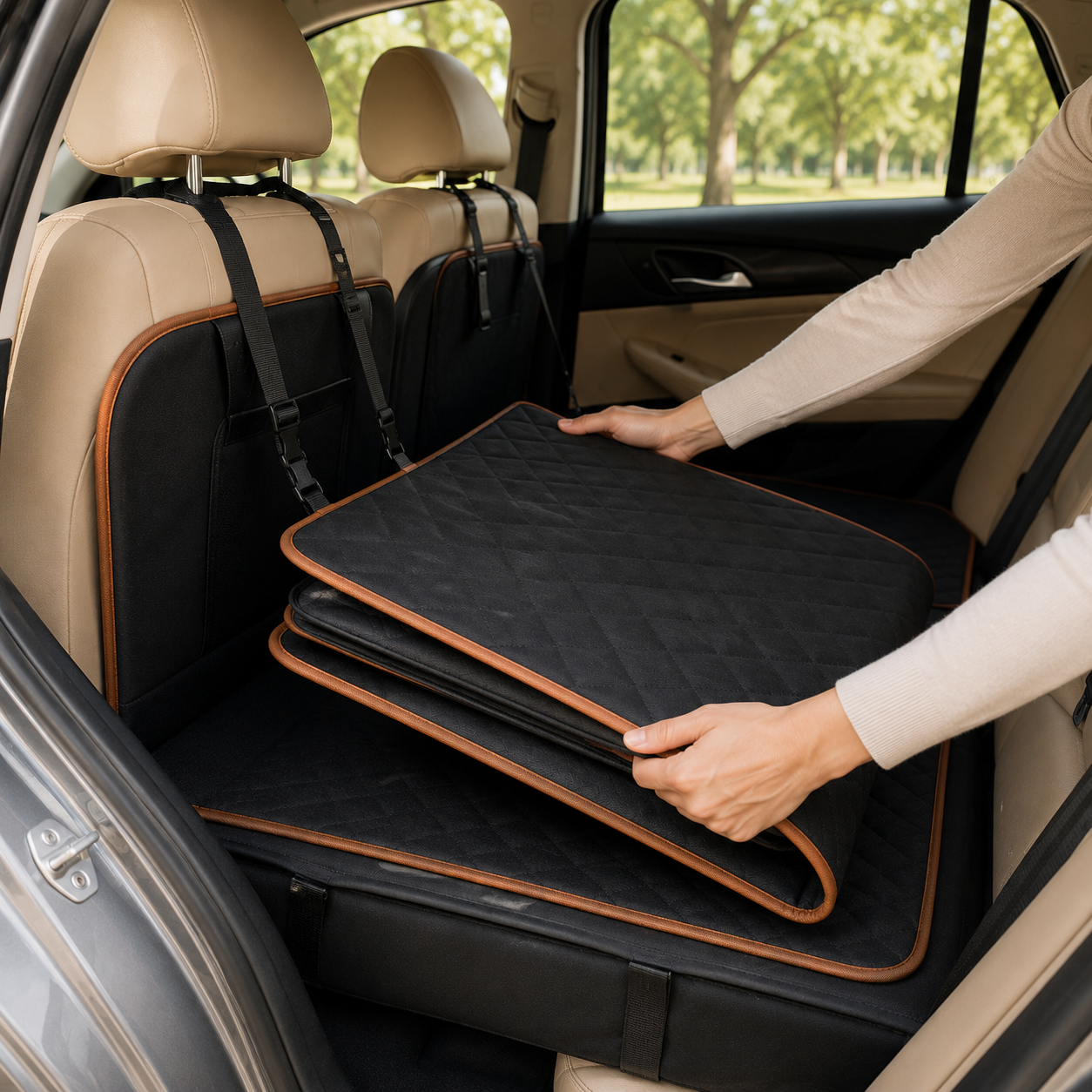 Hard Bottom Dog Car Seat Cover
