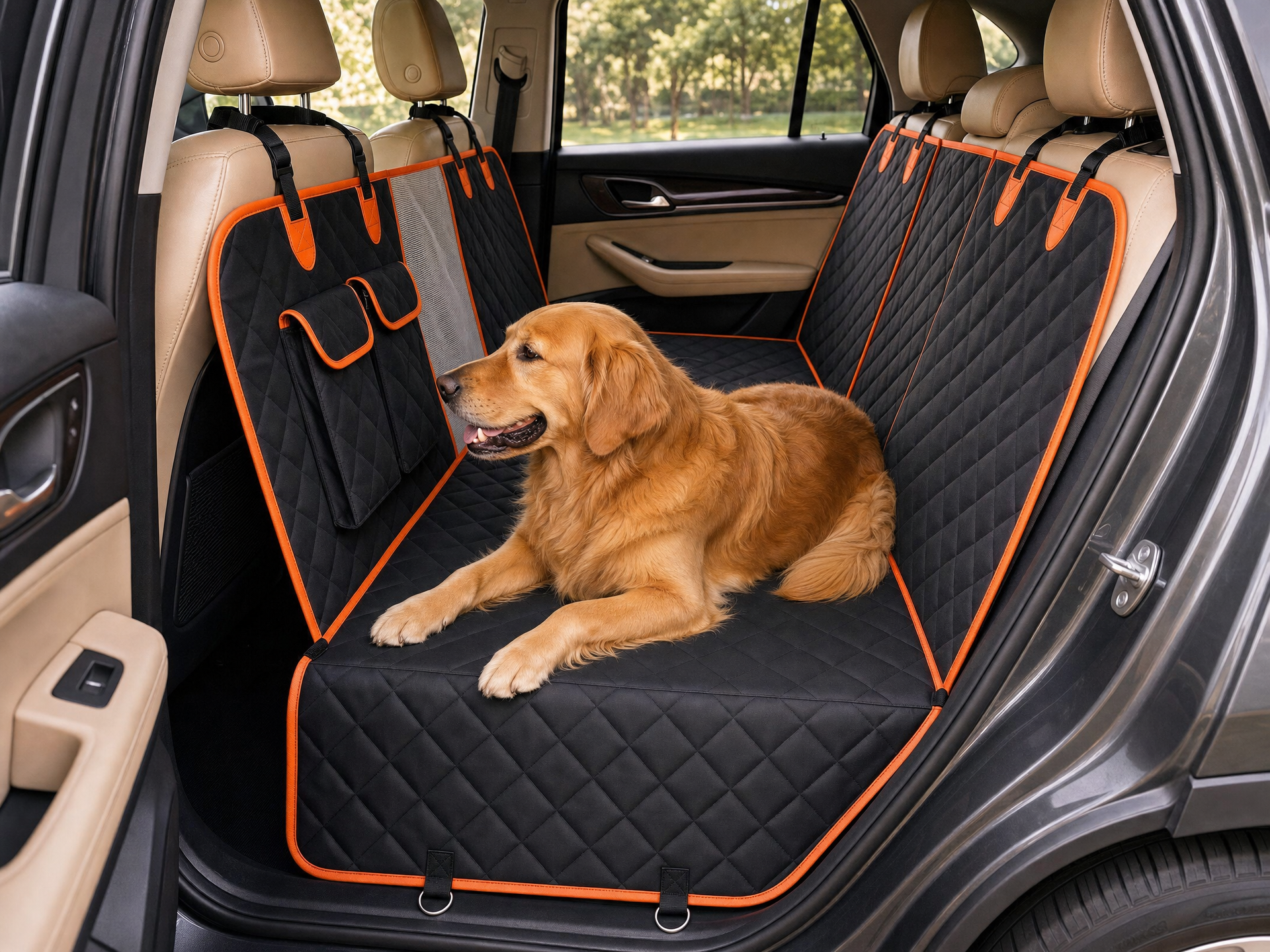 Hard-Bottom Dog Car Seat Cover