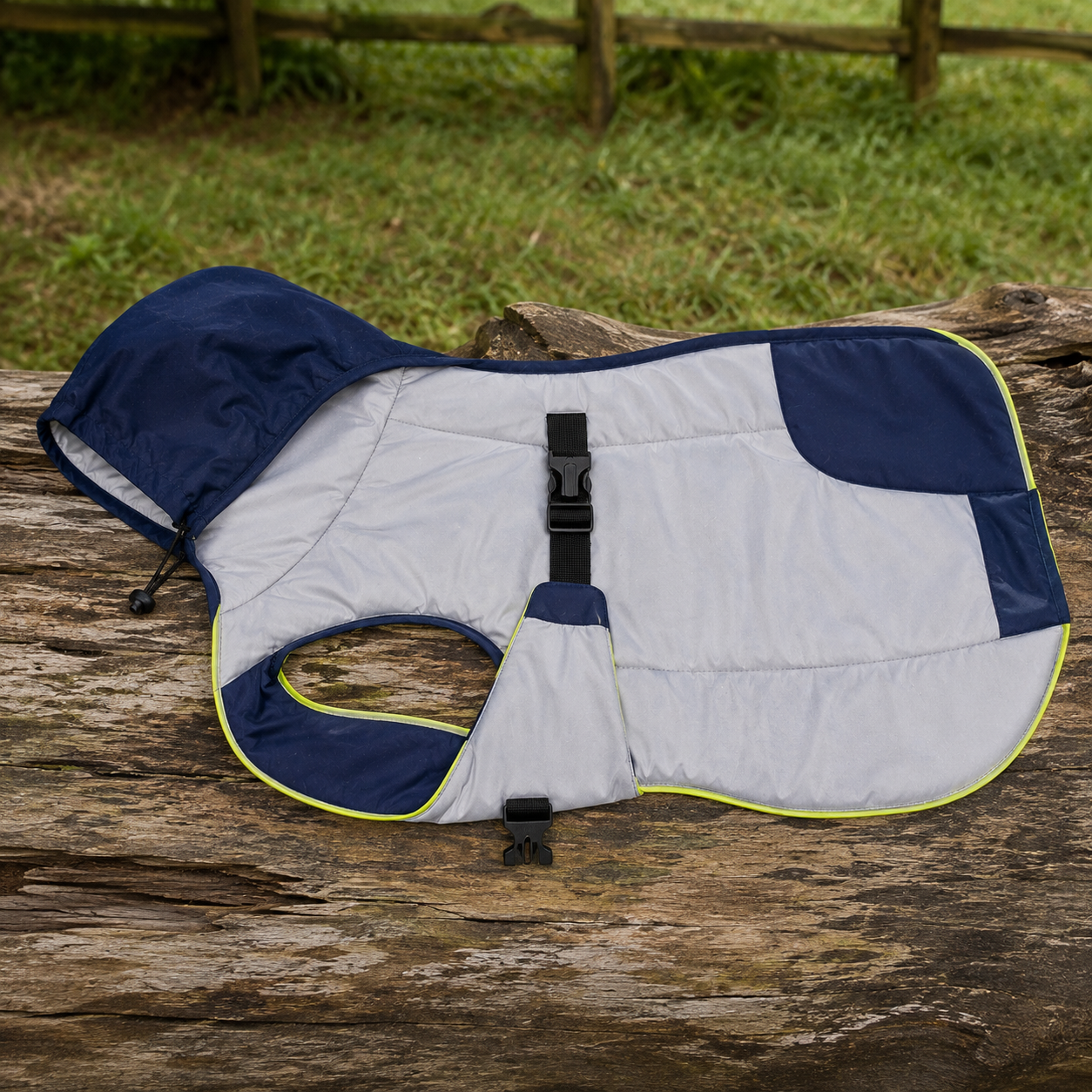 Hooded Reflective Dog Raincoat