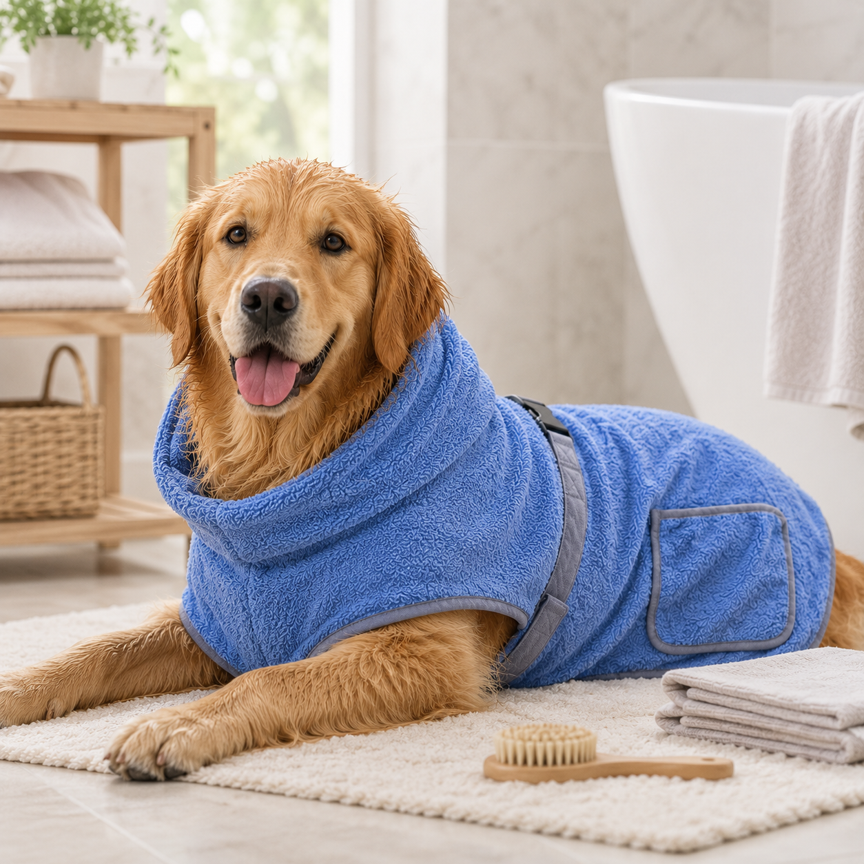 Hooded Dog Drying Robe