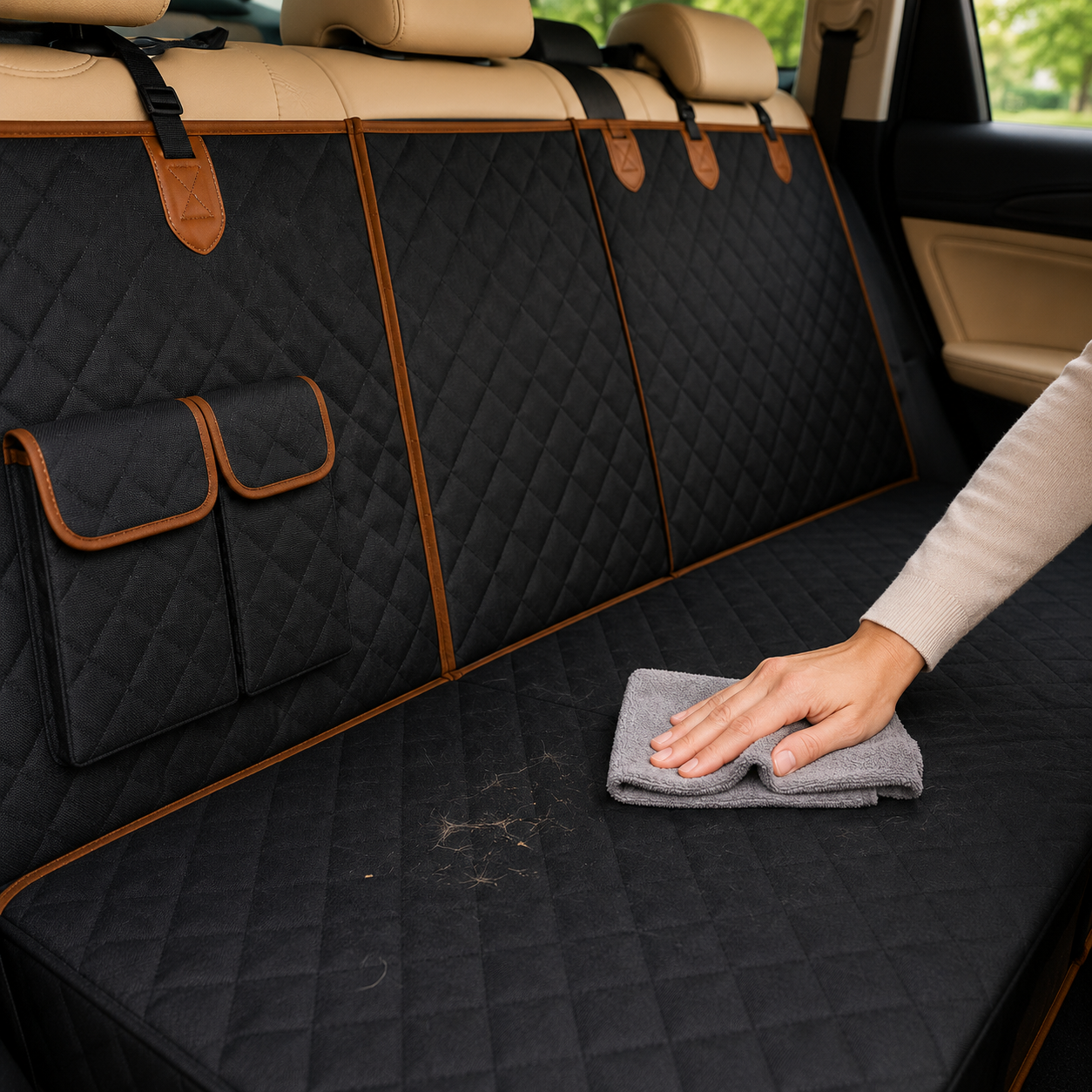 Hard Bottom Dog Car Seat Cover